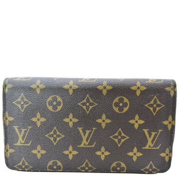 LOUIS VUITTON Zippy Organizer Monogram Canvas Wallet Brown