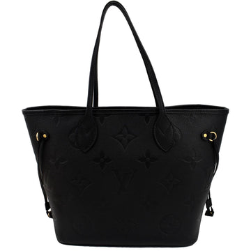 LOUIS VUITTON  Neverfull MM Monogram Empreinte Tote Bag Black