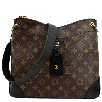 LOUIS VUITTON Odeon NM MM Monogram Canvas Shoulder Bag Brown