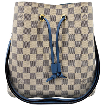 LOUIS VUITTON Neonoe Damier Azur Shoulder Bag White