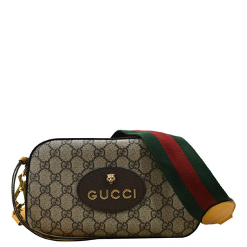 GUCCI Neo  GG Supreme Canvas Messenger Bag Beige 476466