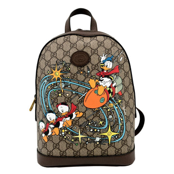 GUCCI Disney Donald Duck GG Supreme Canvas Backpack Beige 552884