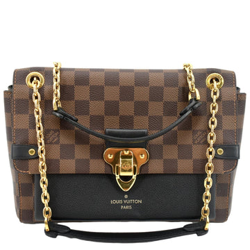 LOUIS VUITTON Vavin PM Damier Ebene Crossbody Bag Brown