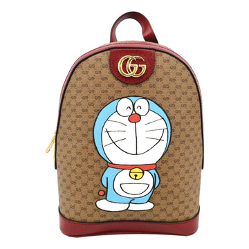 GUCCI X Doraemon  GG Supreme Monogram Backpack Beige 647816