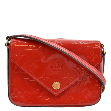 LOUIS VUITTON Sac Lucie Monogram New 1:1 Rep Leather Crossbody Bag Cherry