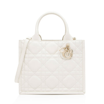Dior Cannage Calfskin Dior Book Small Tote