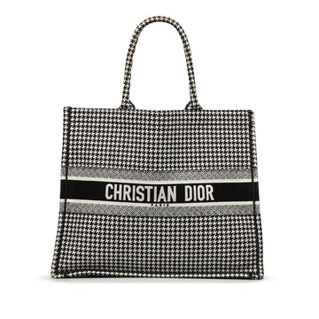 Dior Large Houndstooth Book Tote