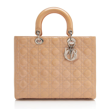 Dior 1:1 Rep Leather Lady Dior Large Tote (SHF-22103)