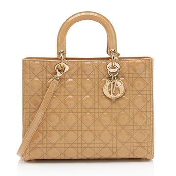 Dior 1:1 Rep Leather Lady Dior Large Tote (SHF-EZ4EwJ)