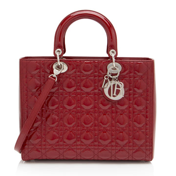Dior 1:1 Rep Leather Lady Dior Large Tote (SHF-Fee2T5)