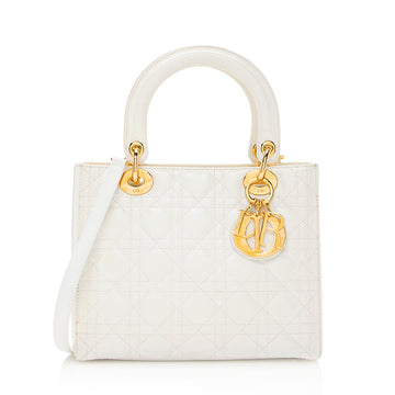 Dior 1:1 Rep Leather Lady Dior Medium Tote (SHF-20994)