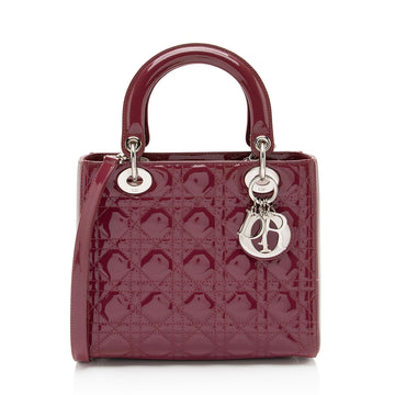 Dior 1:1 Rep Leather Lady Dior Medium Tote (SHF-Tr4vgf)
