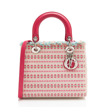 Dior Sequin Tweed Lady Dior Medium Tote