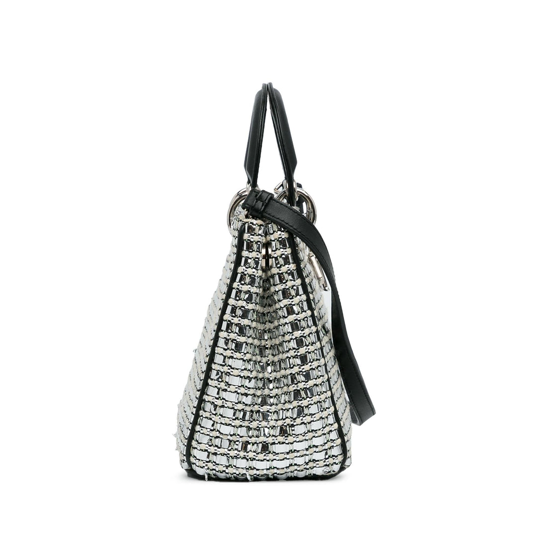 Dior Small Tweed Patch Diorissimo Tote (SHG-HovcIt)