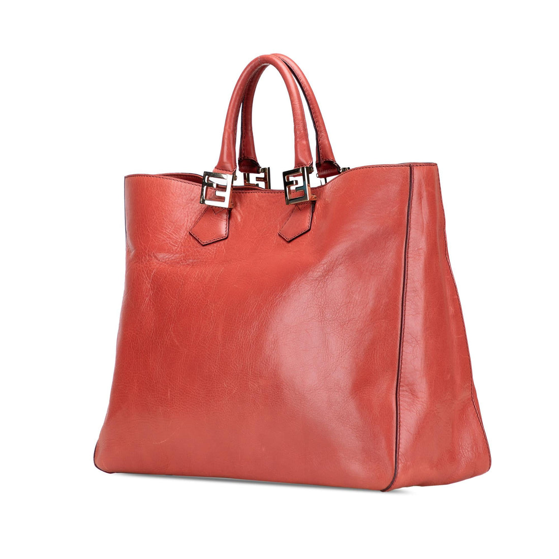 Fendi Large Leather Twins Tote