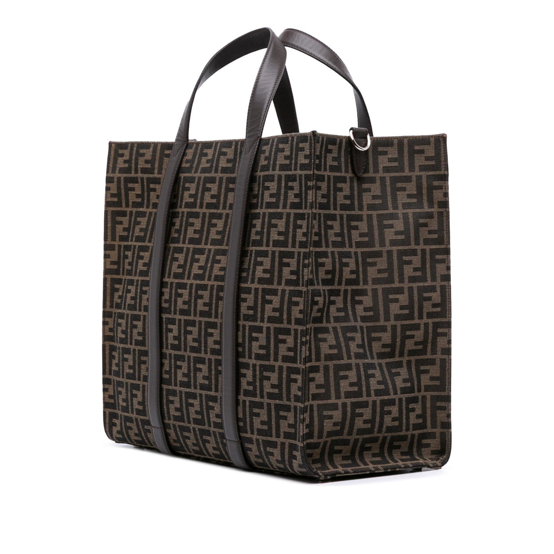 Fendi Large Zucca Canvas Shopper Tote