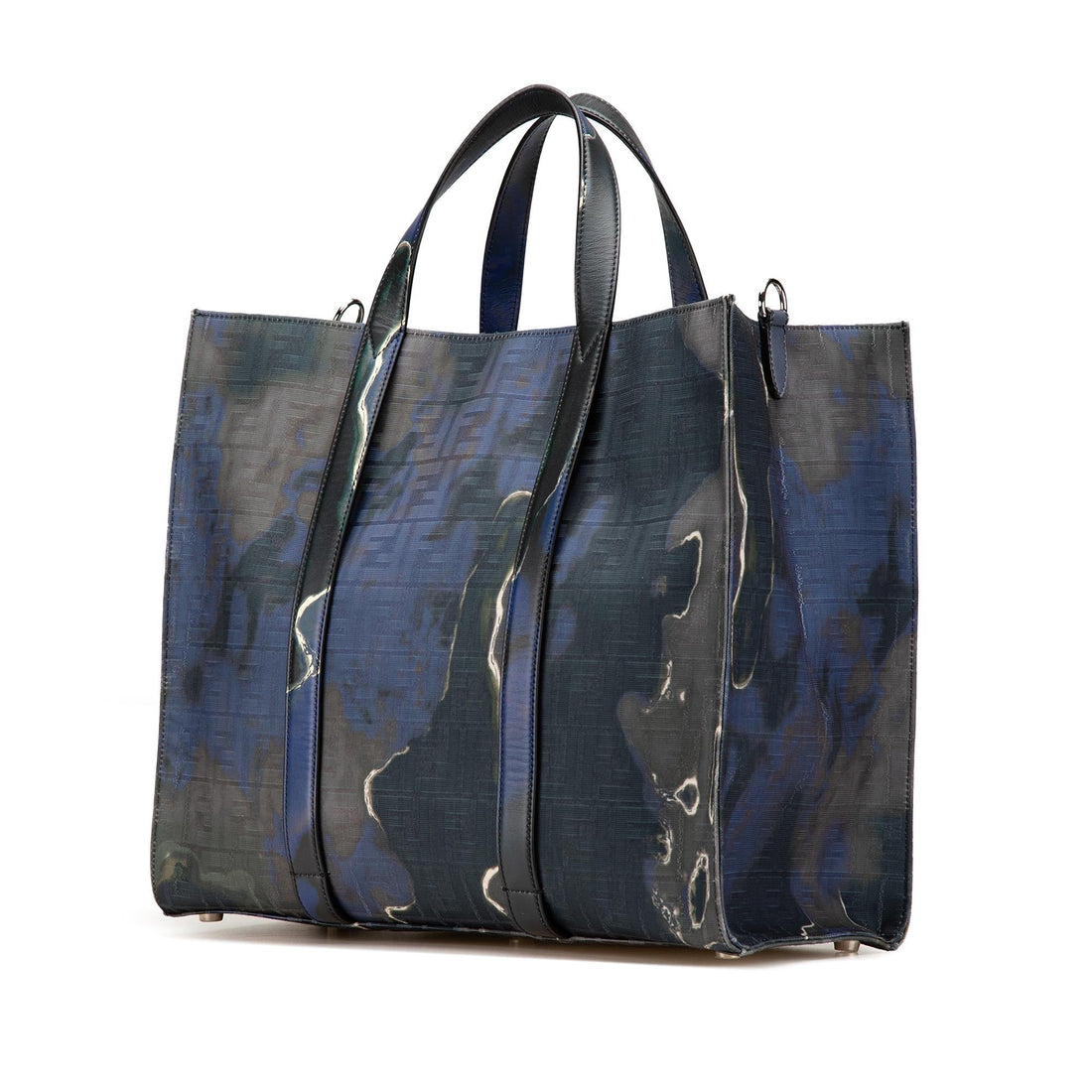 Fendi Large Zucca Jacquard Tie Dye Sunset Shopper Tote