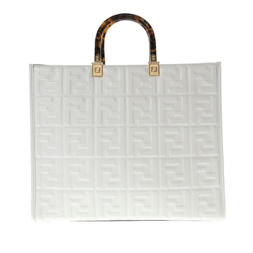 Fendi Medium Embossed Zucca Sunshine Shopper Tote (SHG-0aaqba)