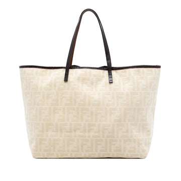 Fendi Medium Zucca Canvas Roll Tote