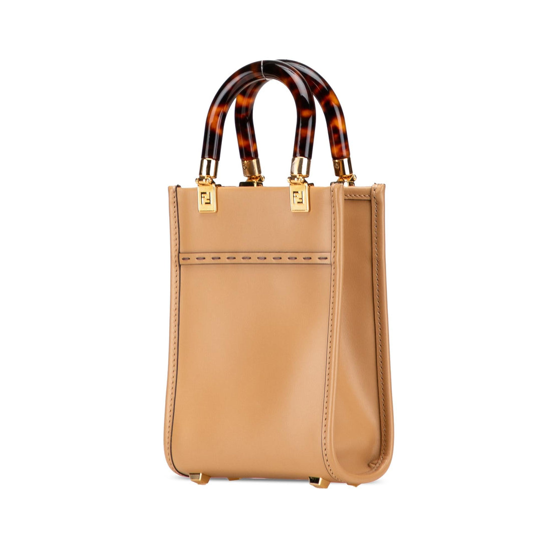 Fendi Mini Leather Sunshine Shopper Tote