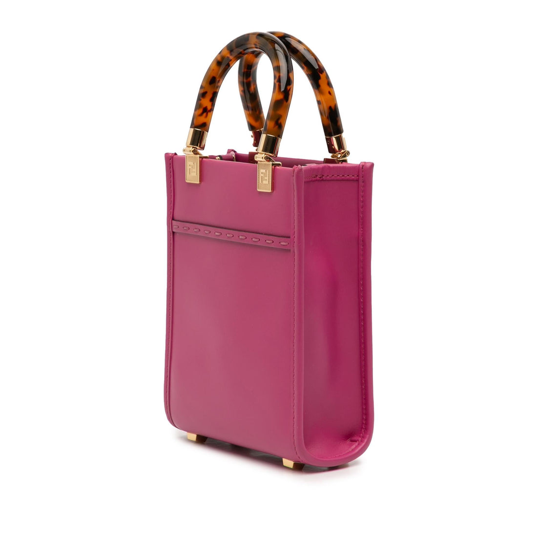 Fendi Mini Leather Sunshine Shopper Tote