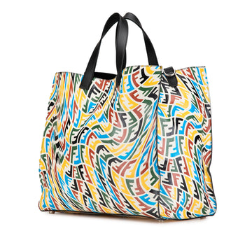 Fendi Sarah Coleman Leather Vertigo Shopper Tote