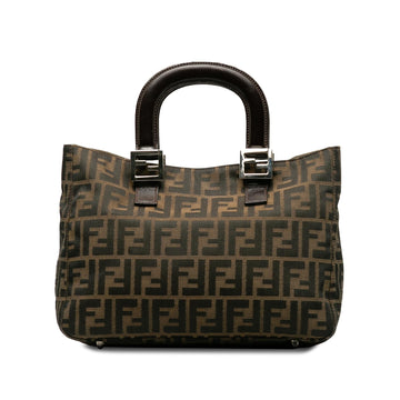 Fendi Small Zucca Canvas Twins Tote (SHG-kog7lI)
