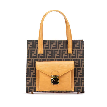 Fendi Zucca Canvas Front Pocket Tote