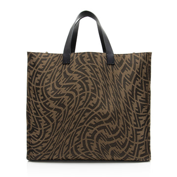Fendi x Sara Coleman FF Vertigo Canvas Shopping Tote