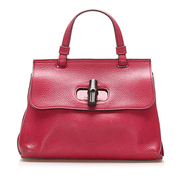 Gucci Bamboo Daily Leather Satchel (SHG-22270)