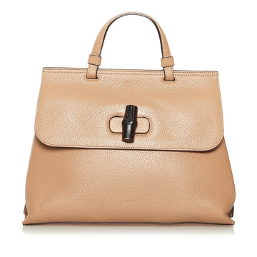 Gucci Bamboo Daily Leather Satchel (SHG-34552)