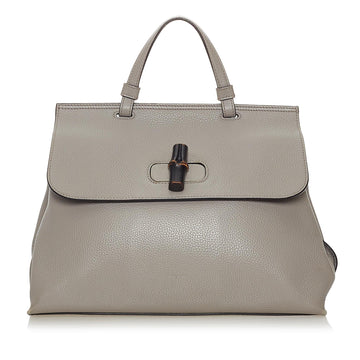 Gucci Bamboo Daily Leather Satchel (SHG-37212)