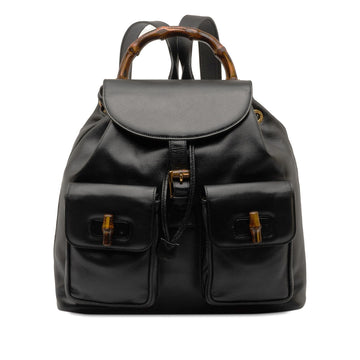 Gucci Bamboo Drawstring Leather Backpack (SHG-b7jhdk)