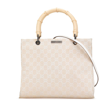 Gucci Bamboo GG Canvas Satchel (SHG-hlGu6W)