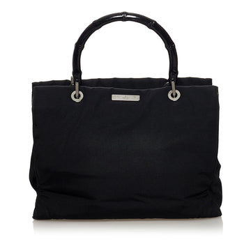 Gucci Bamboo Nylon Satchel (SHG-TotpRg)