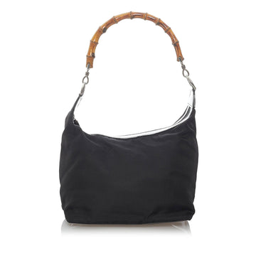 Gucci Bamboo Nylon Shoulder Bag (SHG-vldL1X)