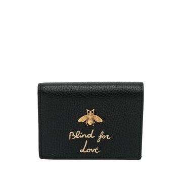 Gucci Blind For Love Animalier Bee Compact Wallet (SHG-29koT0)