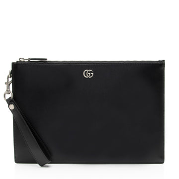 Gucci Calfskin GG Marmont Zip Pouch