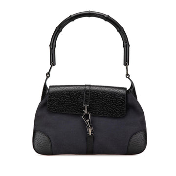 Gucci Canvas Bamboo Jackie Hobo
