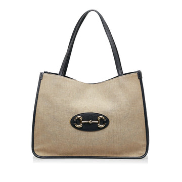 Gucci Canvas Horsebit 1955 Tote (SHG-hEG9ve)