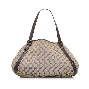 Gucci D-Ring Gg Canvas Pelham Shoulder Bag (SHG-TlunTA)