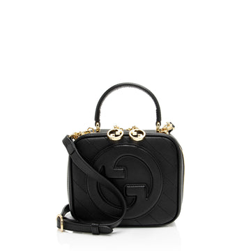 Gucci Diagonal Stitched Calfskin Blondie Top Handle