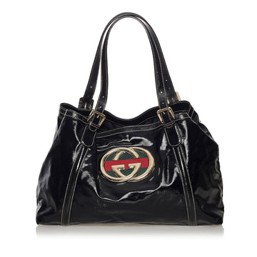 Gucci Dialux Britt 1:1 Rep Leather Tote Bag (SHG-33670)