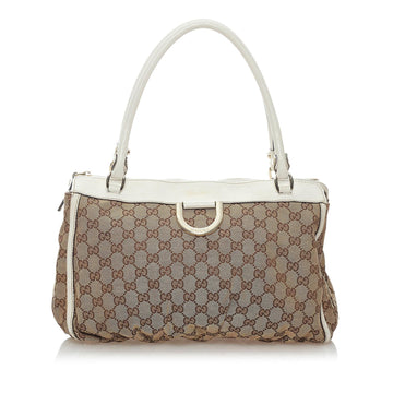 Gucci GG Abbey D-Ring Canvas Shoulder Bag (SHG-37228)