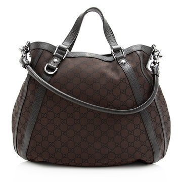 Gucci GG Canvas Abbey Convertible Tote (SHF-20157)