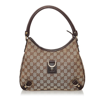 Gucci GG Canvas Abbey D-Ring Shoulder Bag (SHG-34720)