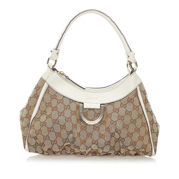 Gucci GG Canvas Abbey D-Ring Shoulder Bag (SHG-36150)