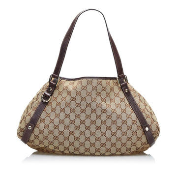 Gucci GG Canvas Abbey D-Ring Shoulder Bag (SHG-PVlVJH)