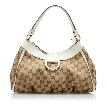Gucci GG Canvas Abbey D-Ring Shoulder Bag (SHG-Qbw6rY)