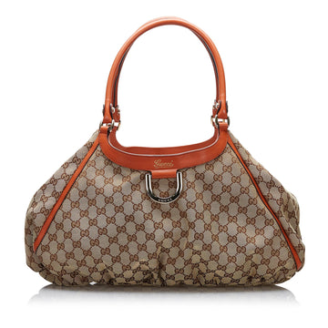 Gucci GG Canvas Abbey D-Ring Shoulder Bag (SHG-ztS7fP)